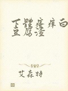 下体瘙痒白带呈豆腐渣