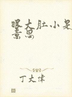 眼大肚小是什么意思