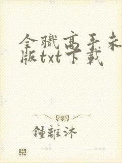 全职高手未删减版txt下载