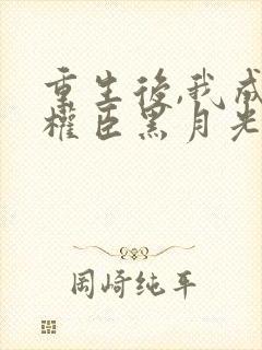 重生后,我成了权臣黑月光封面