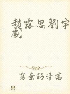 赵露思刘宇宁新剧