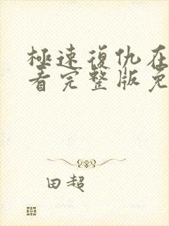 极速复仇在线观看完整版免费高清