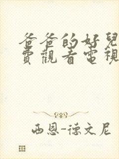 爸爸的好儿子免费观看电视剧高清