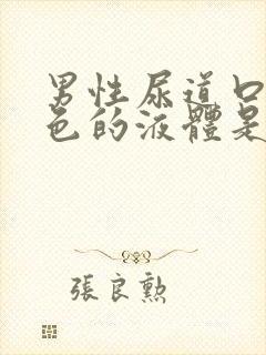 男性尿道口流白色的液体是什么原因