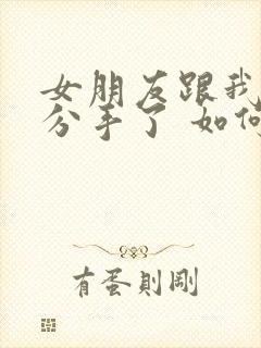 女朋友跟我提出分手了 如何挽回