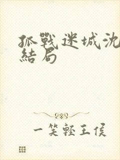 孤战迷城沈从吾结局封面