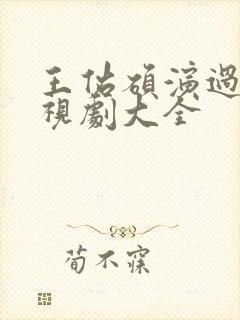 王佑硕演过的电视剧大全