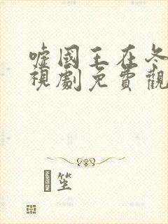 嘘国王在冬眠电视剧免费观看