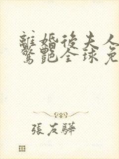 离婚后夫人携崽惊艳全球免费阅读正版封面