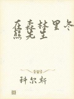 在森林里冬眠的熊先生