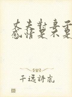 丈夫对妻子没有感情是不是该离婚封面