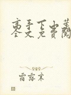 高手下山叶君临全文免费阅读