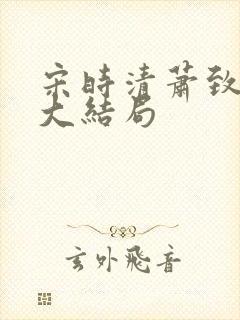 宋时清萧致徐蓉大结局