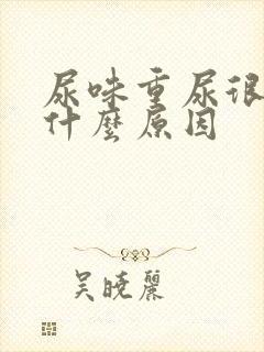 尿味重尿很臭是什么原因