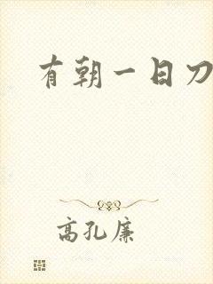 有朝一日刀在手封面