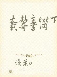 大劫主txt下载奇书网