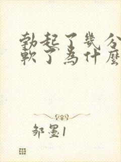 勃起了几分钟就软了为什么