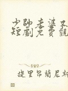 少帅老婆又跑了短剧免费观看高清封面