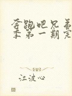 奔跑吧兄弟第四季第一期完整版封面