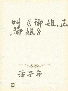 叫《御姐,正太,御姐》