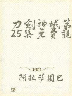 刀剑神域第三季25集免费观看