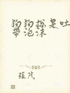狗狗总是吐黄水带泡沫封面