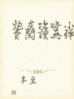 炮灰攻略小说免费阅读无弹窗