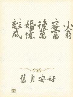 离婚后容小姐她成亿万富翁了