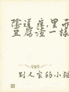 阴道痒,里面像豆腐渣一样的东西