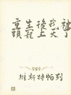 重生后我被死对头宠上天了免费下载封面