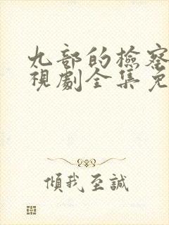 九部的检察官电视剧全集免费