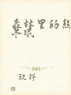 森林里的熊先生冬眠