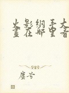 火影纲手大雷漫画在哪里看