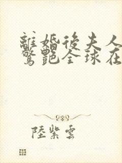 离婚后夫人携崽惊艳全球在线听电子书