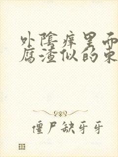 外阴痒里面有豆腐渣似的东西