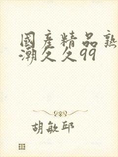 国产精品熟女高潮久久99