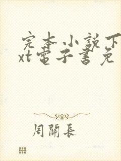 完本小说下载txt电子书免费下载