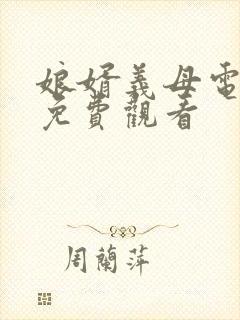 娘婿义母电视剧免费观看