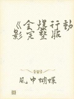 《金爆行动》电影完整版封面