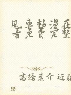 风车动漫在线观看免费完整版高清