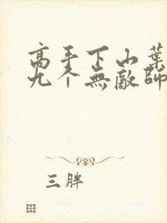 高手下山叶君临九个无敌师傅