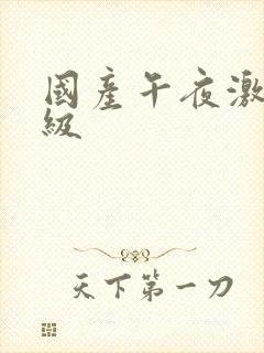 国产午夜激情三级