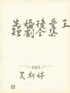 先婚后爱王沐凯短剧全集