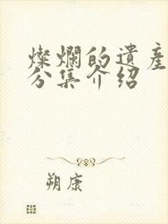 灿烂的遗产剧情分集介绍