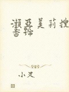 濑亚美莉搜查官番号