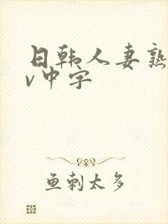 日韩人妻熟女av中字