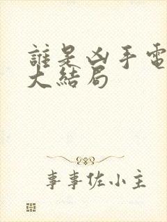 谁是凶手电视剧大结局