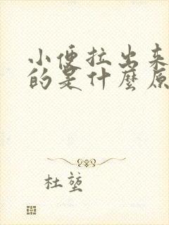 小便拉出来红色的是什么原因