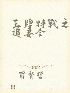 王牌特战之权少追妻全封面