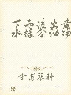 下面流出黄绿色水样分泌物